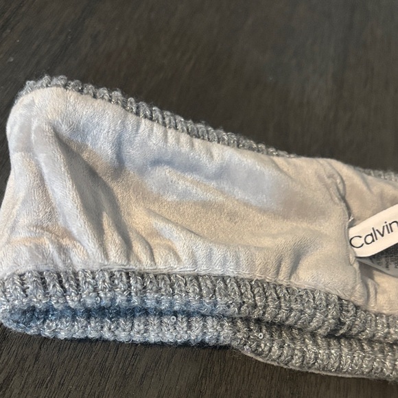 Calvin Klein Silver Ribbed Headband - Picture 4 of 4